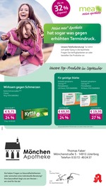 mea - meine apotheke Apotheken Prospekt der aktuellen Woche mit 4 Seiten, gültig von 01.09.2026 bis 30.09.2026, in Jüterbog und Umgebung Aktueller mea - meine apotheke Apotheken Prospekt in Jüterbog und Umgebung, "Unsere September-Angebote" mit 4 Seiten, 01.09.2026 - 30.09.2026