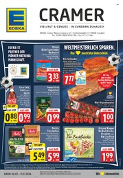 EDEKA Prospekt für Sundern mit 24 Seiten EDEKA Prospekt "Aktuelle Angebote" für Sundern, 24 Seiten, 06.07.2026 - 11.07.2026