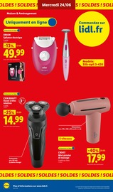 Promos Massage dans le catalogue "SUPPORTEZ LES BLEUS !" de Lidl Massage en promo dans le catalogue Lidl à la page 40