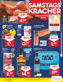 Jack Daniels im Netto Marken-Discount Prospekt "Aktuelle Angebote" mit 56 Seiten (Kaufbeuren)