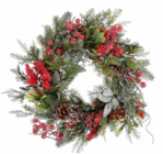 Couronne de feuillage vert et baies rouges - Botanic Couronne de feuillage vert et baies rouges à 34,99 € dans le catalogue Botanic