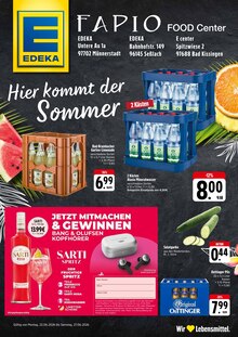 E center Prospekt Wir lieben Lebensmittel! mit  Seiten in Fuchsstadt und Umgebung