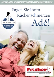 Polstermöbel Fischer Prospekt "Sagen Sie Ihren Rückenschmerzen Adé!" mit  Seiten (Nürnberg)