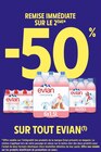 -50% de remise immédiate sur le 2ème sur tout EVIAN à Intermarché Super dans Montcabrier