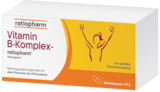 Vitamin B-Komplex-ratiopharm im Angebot bei Gartenfeld-Apotheke in Mainz Vitamin B-Komplex-ratiopharm Angebote von ratiopharm bei Gartenfeld-Apotheke Mainz für 20,69 €