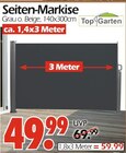 Seiten-Markise im Angebot bei Wreesmann in Buxtehude Seiten-Markise Angebote von Top Garten bei Wreesmann Buxtehude für 49,99 €