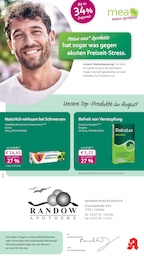 mea - meine apotheke Prospekt für Löcknitz mit 4 Seiten mea - meine apotheke Prospekt für Löcknitz: "Unsere August-Angebote", 4 Seiten, 01.08.2026 - 31.08.2026