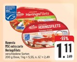 MSC extra zarte HeringsFilets Tomaten-Creme Angebote von Hawesta bei E center Schweinfurt für 1,11 €