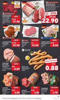 Roastbeef im aktuellen Kaufland Prospekt (Augsburg) Roastbeef im Kaufland Prospekt "KNĂśLLER" mit 54 Seiten (Augsburg)