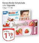 Kinder Schokolade im Angebot bei GLOBUS in Neunkirchen Kinder Schokolade Angebote von Ferrero bei GLOBUS Neunkirchen für 1,19 €