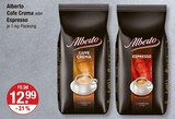Cafe Crema im Angebot bei V-Markt in Kempten Cafe Crema Angebote von Alberto bei V-Markt Kempten für 12,99 €