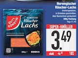 Norwegischer Räucher-Lachs Angebote von Gut & Günstig bei E center Germering für 3,49 €