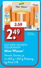 Mini-Wiener von Gut Drei Eichen/Güldenhof im aktuellen ALDI SÜD Prospekt