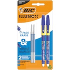 Lot De 2 Stylos Effaçables Illusion Bic en promo chez Auchan Hypermarché Bagnolet à 5,49 €