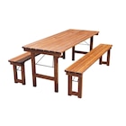 Aktuelle Bierzeltgarnitur Angebote bei METRO in München Aktuelles Bierzeltgarnitur 3-tlg., 1 Biertisch 180 x 70 cm, 2 Bierbänke 180 x 27.5 cm, dunkelbraun Angebot bei METRO in München ab 237,99 €