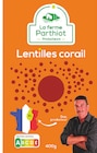 Promo 20% de remise immédiate sur une sélection de légumineuses de la marque La ferme Parthiot à  dans le catalogue Bi1 à Morbier