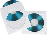 50er Pack CD-/DVD Papier-Schutzhüllen Weiß von HAMA im aktuellen MediaMarkt Saturn Prospekt für 4,99 €