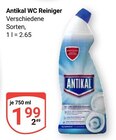 WC Reiniger im Angebot bei GLOBUS in Hoyerswerda WC Reiniger Angebote von Antikal bei GLOBUS Hoyerswerda für 1,99 €