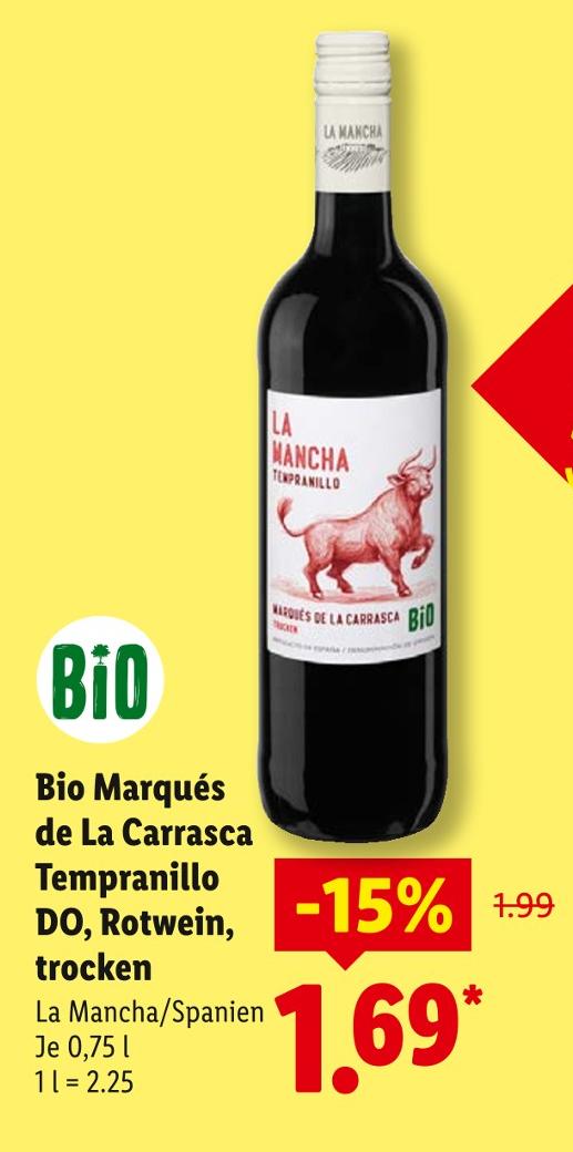 Bio Marqués de La Carrasca Tempranillo DO