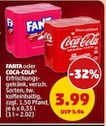 FANTA oder COCA-COLA für 3,99 € bei Penny im Angebot FANTA oder COCA-COLA im aktuellen Penny Prospekt