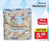 Weißwurst im Angebot bei Zimmermann in Hildesheim Weißwurst Angebote von Munzert bei Zimmermann Hildesheim für 5,99 €
