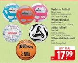 Derbystar Fußball, Wilson Volleyball, adidas Fußball, Wilson NBA Basketball im Angebot bei famila Nordost in Pinneberg Derbystar Fußball, Wilson Volleyball, adidas Fußball, Wilson NBA Basketball Angebote bei famila Nordost Pinneberg für 17,99 €