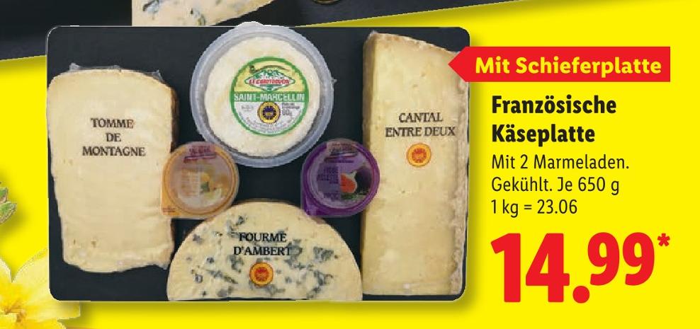 Französische Käseplatte
