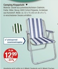 Camping Klappstuhl Angebote bei V-Markt Augsburg für 12,99 €