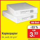 Kopierpapier im Angebot bei Zimmermann in Delmenhorst Kopierpapier Angebote bei Zimmermann Delmenhorst für 3,33 €