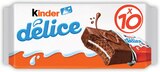 Gâteau Délice Cacao Fourré au Lait - Kinder en promo chez Intermarché Contact Villeurbanne à 2,16 €
