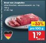 Brust vom Jungbullen im Angebot bei Netto Marken-Discount in Löhne Brust vom Jungbullen Angebote bei Netto Marken-Discount Löhne für 1,19 €
