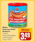 Aktuelles Dicke Sauerländer Bockwurst Angebot bei REWE in Gelsenkirchen ab 3,49 €