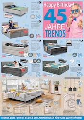 Aktueller Trends Prospekt mit Matratze, "Happy Birthday! 45 Jahre Trends", Seite 4