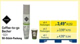 Coffee-to-go Becher im METRO Prospekt Coffee-to-go Becher von Rioba im aktuellen METRO Prospekt für 4,15 €