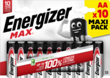 LOT DE 10 PILES MAX - ENERGIZER - Auchan Hypermarché à Versailles LOT DE 10 PILES MAX - ENERGIZER en promo chez Auchan Hypermarché Versailles à 11,19 €