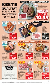 Hackfleisch Angebot im aktuellen Kaufland Prospekt auf Seite 21