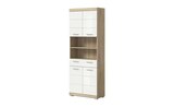 Bad im Höffner Prospekt Hochschrank SCHLOONSEE Breite 74cm 4 Türen 1 Schubkasten 2 offene Fächer MDF-Front in verschiedenen Farben erhältlich Badmöbel Badschrank Schrank Bad Schloonsee im aktuellen Höffner Prospekt für 249,00 €