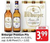 Premium Pils im Angebot bei E center in Singen Premium Pils Angebote von Bitburger bei E center Singen für 3,99 €