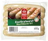 Rostbratwurst im Angebot bei REWE in Hamm Rostbratwurst Angebote von REWE Hausmarke bei REWE Hamm für 3,69 €