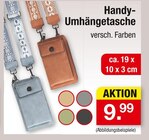 Handy Umhängetasche im aktuellen Zimmermann Prospekt