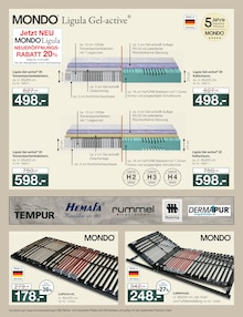 Matratze im Möbel Inhofer Prospekt "SCHLAFEN Trends" mit 12 Seiten (Augsburg)