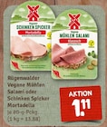 Vegane Mühlen Salami oder Schinken Spicker Mortadella Angebote von Rügenwalder bei nahkauf Baden-Baden für 1,11 €