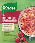 Fix Bolognese Typisch Italienisch! oder Fix Natürlich lecker! Chili con Carne Angebote von Knorr bei REWE Dreieich für 0,49 €