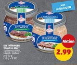 Wurst im Glas Angebote von Die Thüringer bei Penny Halle für 2,99 €