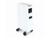 Promo Radiateur à inertie sèche céramique mobile CARRERA 1000 W blanc 67x33x31 cm à 59,00 € dans le catalogue Brico Dépôt à Jurançon