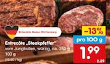Aktuelle Rindfleisch Angebote bei Netto Marken-Discount in Augsburg Aktuelles Entrecôte 'Steakpfeffer' Angebot bei Netto Marken-Discount in Augsburg ab 1,99 €