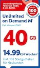 Unlimited on Demand M bei Lidl im Kloster Lehnin Prospekt für 14,99 €