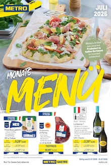 METRO Prospekt der KW 27 "Monatsmenü Juli" Aktueller METRO Prospekt "Monatsmenü Juli" Seite 1 von 25 Seiten