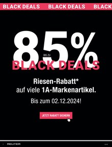 Aktueller reuter Prospekt "BLACK DEALS" Seite 2 von 38 Seiten für Düsseldorf