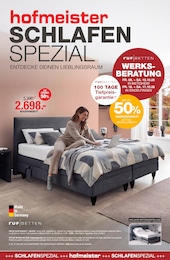 hofmeister Prospekt für Holzgerlingen mit 8 Seiten hofmeister Prospekt für Holzgerlingen: "SCHLAFEN SPEZIAL", 8 Seiten, 06.10.2026 - 31.10.2026